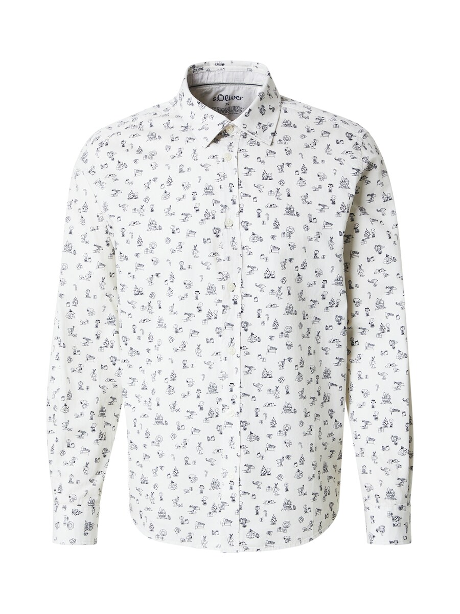 

Рубашка на пуговицах классического кроя s.Oliver, белый