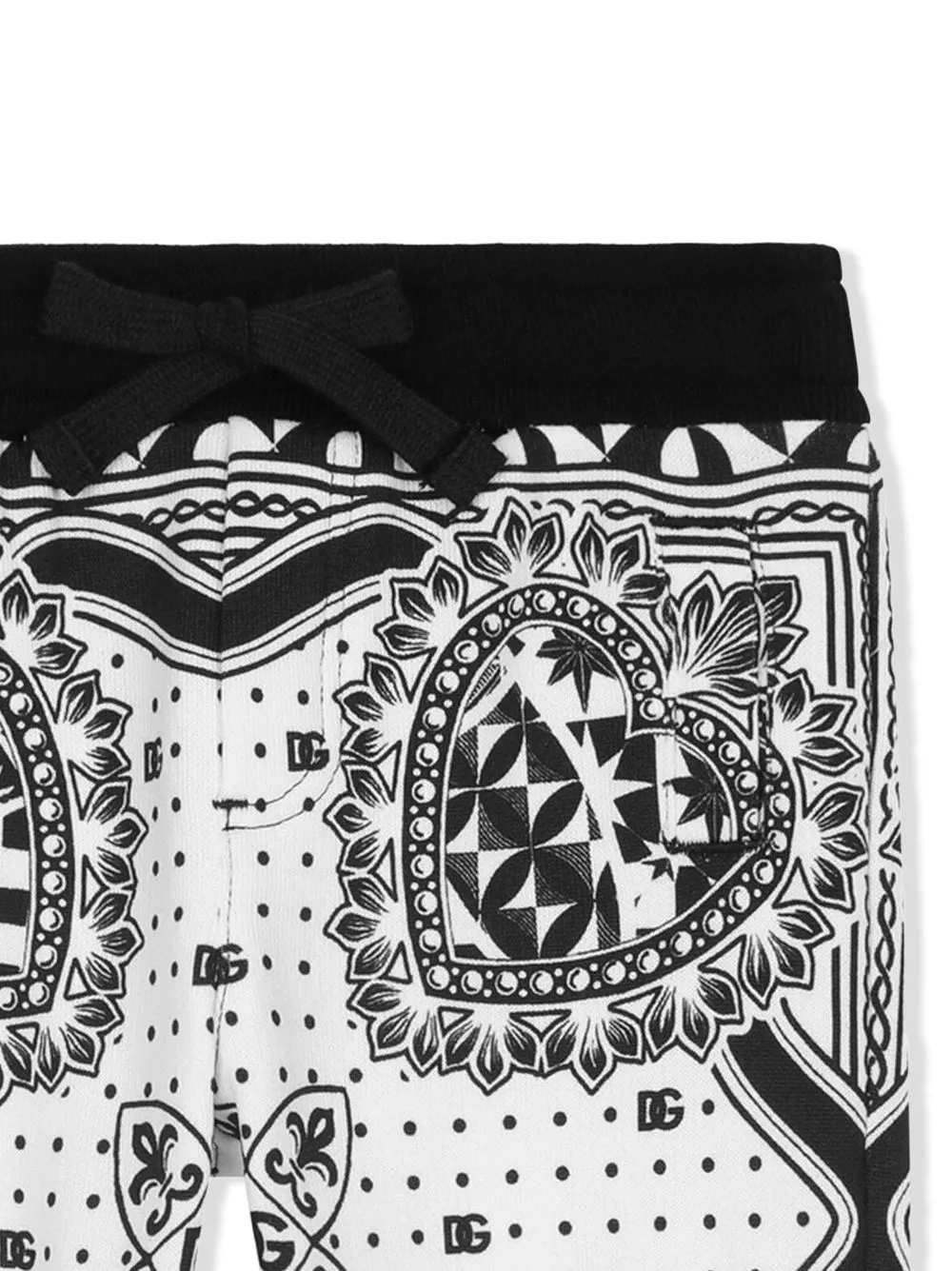 Спортивные брюки с принтом Dolce & Gabbana Kids, белый — фото 3