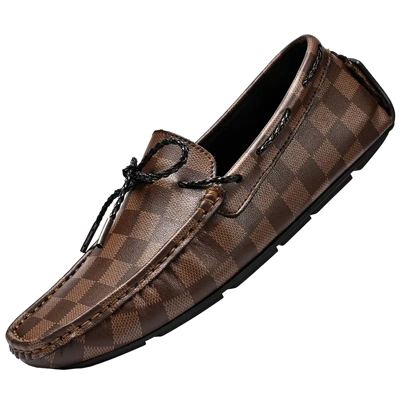 

KUPE Мужские повседневные туфли мужские низкие топы коричневые, цвет Brown