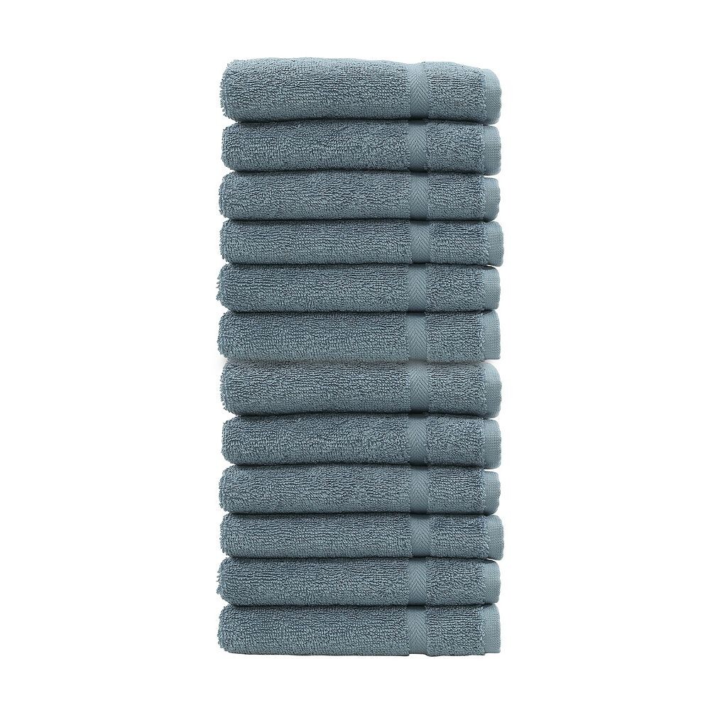

Linum Home Textiles Турецкий хлопок Denzi Набор из 12 мочалок, цвет Denzi Blue