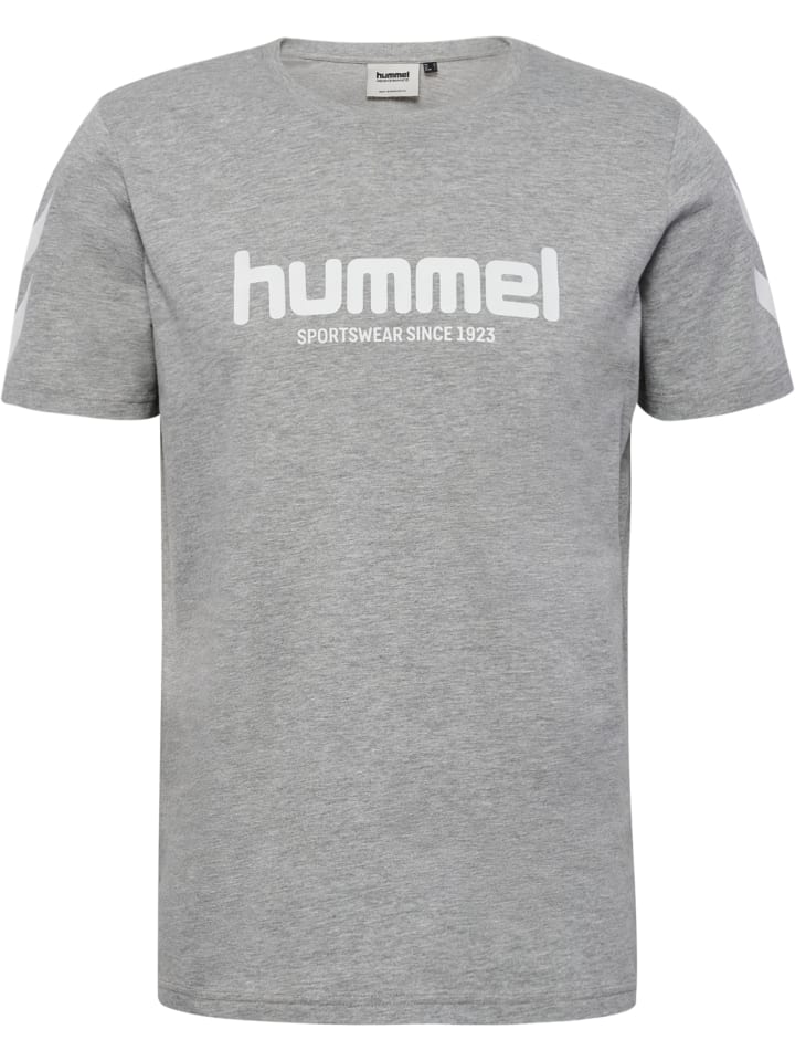 

Hummel Мужская футболка Hmllegacy серого меланжевого цвета, Серый, Hummel Мужская футболка Hmllegacy серого меланжевого цвета