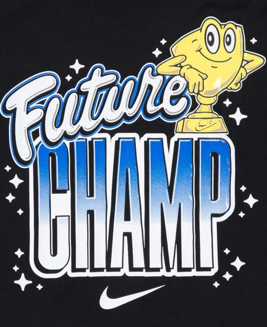 Детская футболка с коротким рукавом Dri-FIT Future Champ для мальчиков, размер 2T-4T Nike, черный — фото 3