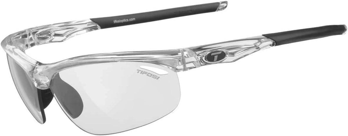 

Спортивные солнцезащитные очки Tifosi Veloce для мужчин и женщин - идеально подходят для бейсбола, крикета, велоспорта, гольфа, пеших прогулок, бега, тенниса и пиклбола, Crystal Clear (Light Night Fototec)