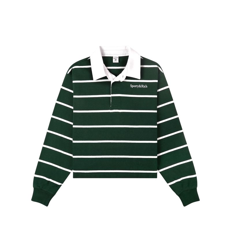 

Поло в полоску SPORTY & RICH, зеленый
