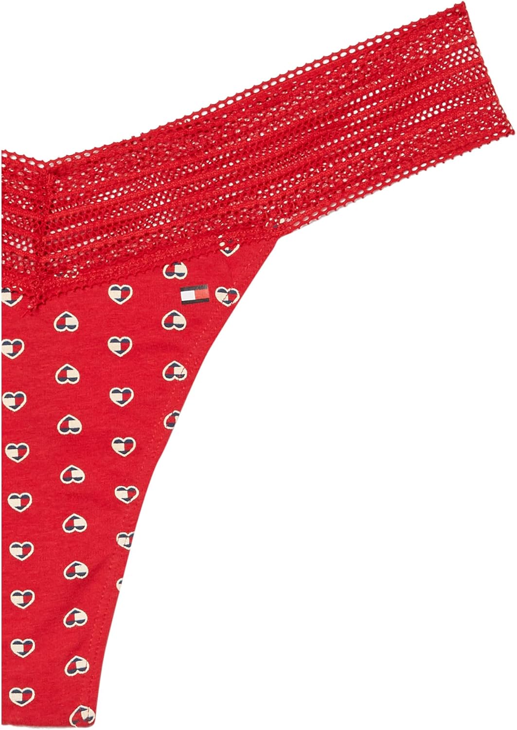 Женские трусики-стринги Tommy Hilfiger из хлопка и кружева, упаковка, Heart Flag Ar — фото 2
