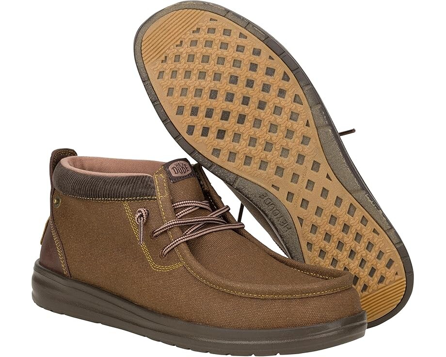 

Лоферы Hey Dude Wally Mid GripR Workwear, темно-корчневый