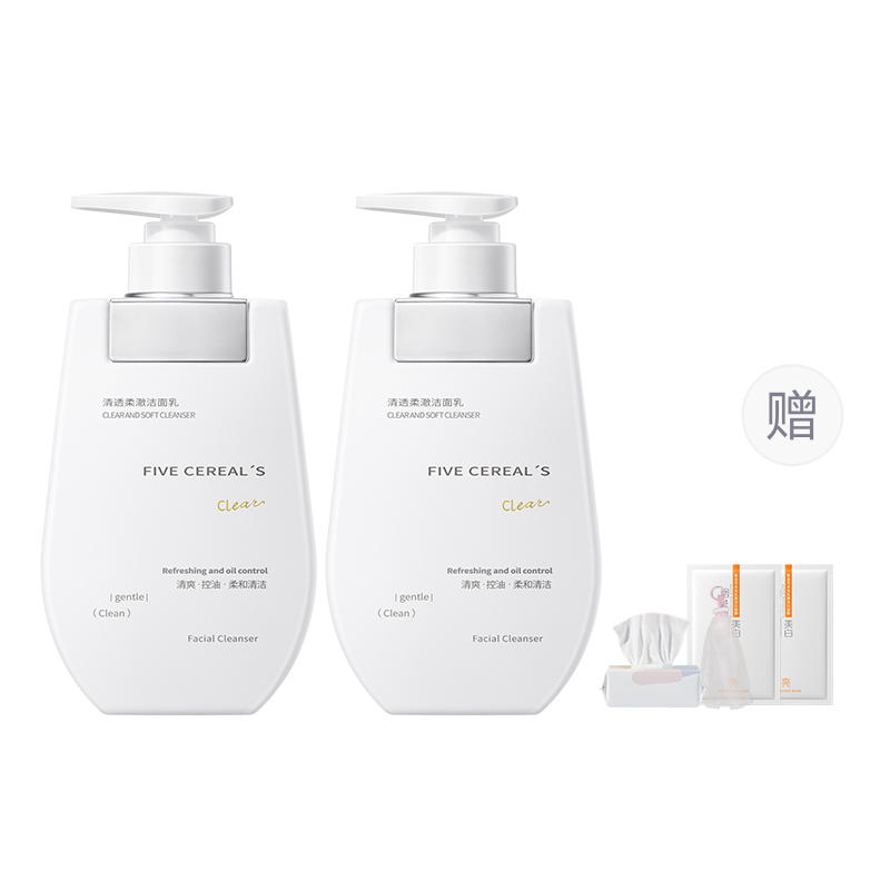 Очищающее средство Five Cereal's Clear & Soft Cleanser для лица, 500 мл — фото 3