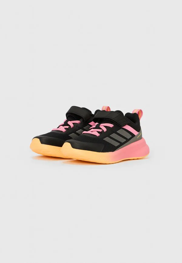 Унисекс кроссовки fortarun 4.0 Adidas Performance, Core Black/Iron Metallic/Bliss Pink — фото 2
