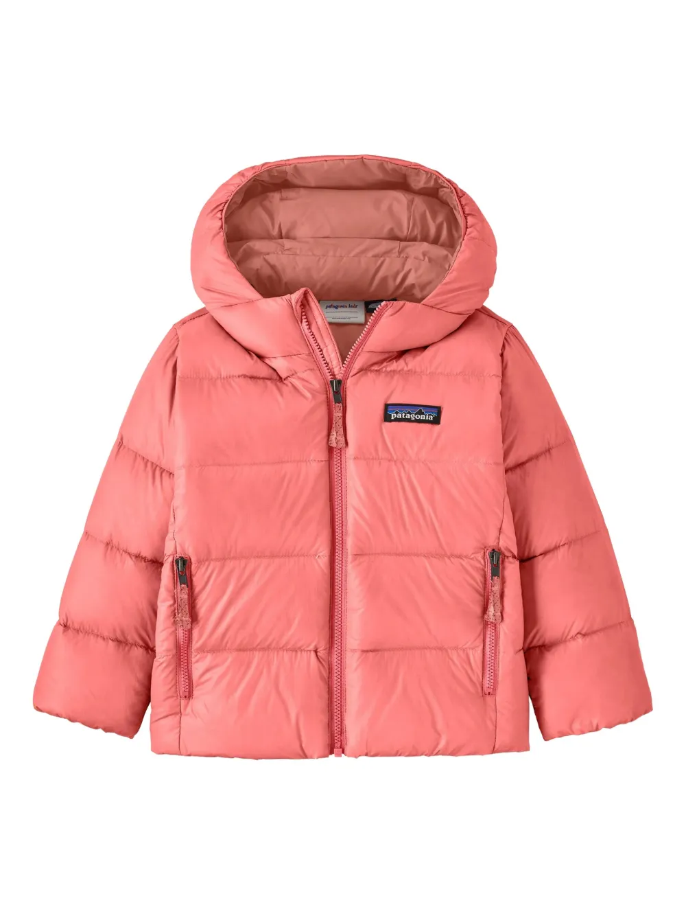 

Пуховик с капюшоном Patagonia Kids, розовый