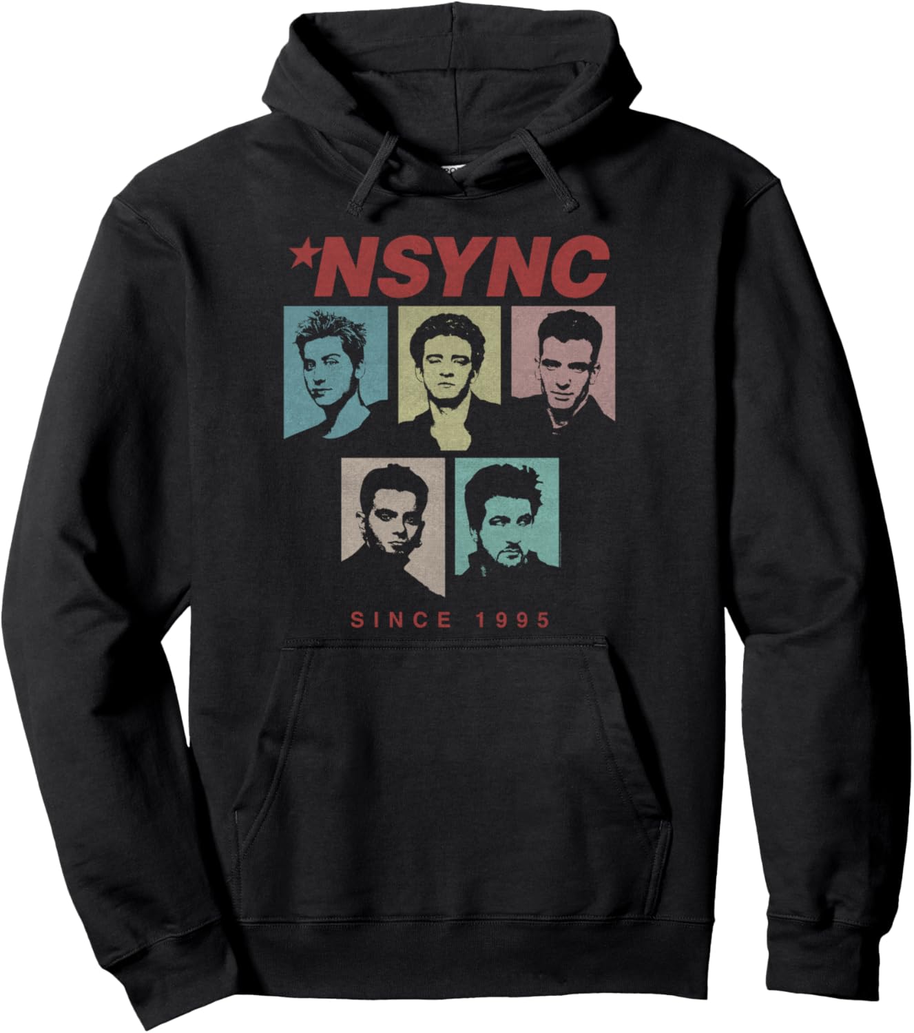 

Официальная толстовка NSYNC с 1995 года, черная, Черный, Официальная толстовка NSYNC с 1995 года, черная