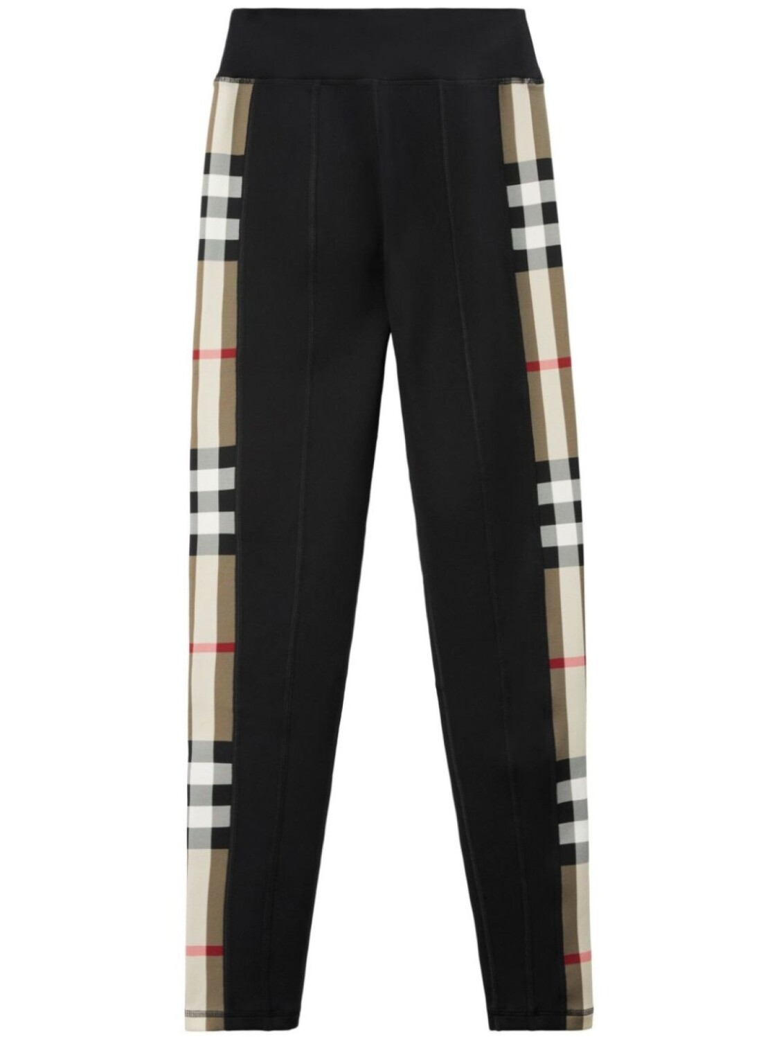 

Burberry легинсы со вставками в клетку Vintage Check, черный