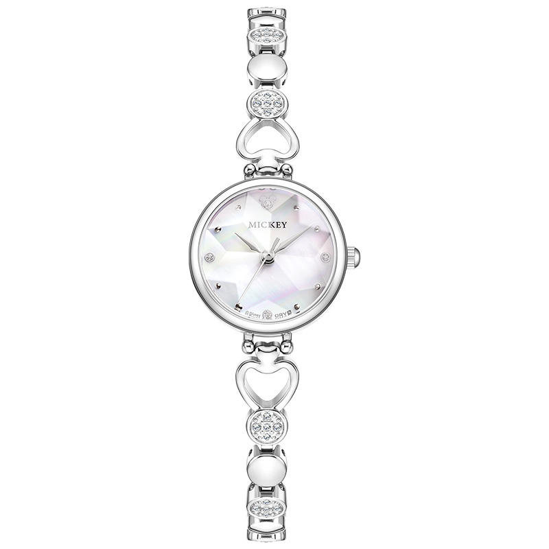 

Disney Женские часы с кварцевым механизмом и серебристым циферблатом