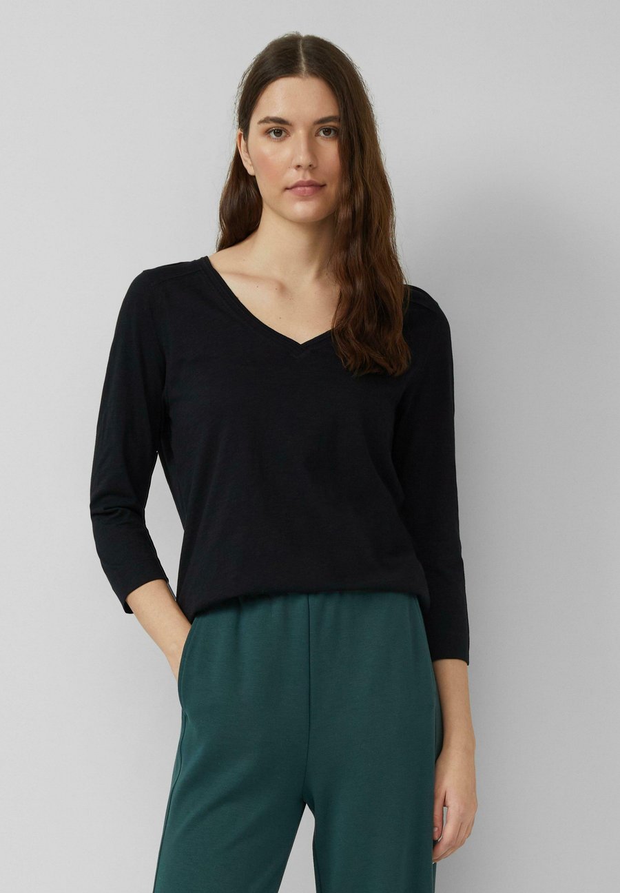 

Топ s.Oliver 3/4-ARM MIT TIEFEM V-AUSSCHNITT, Schwarz/Black