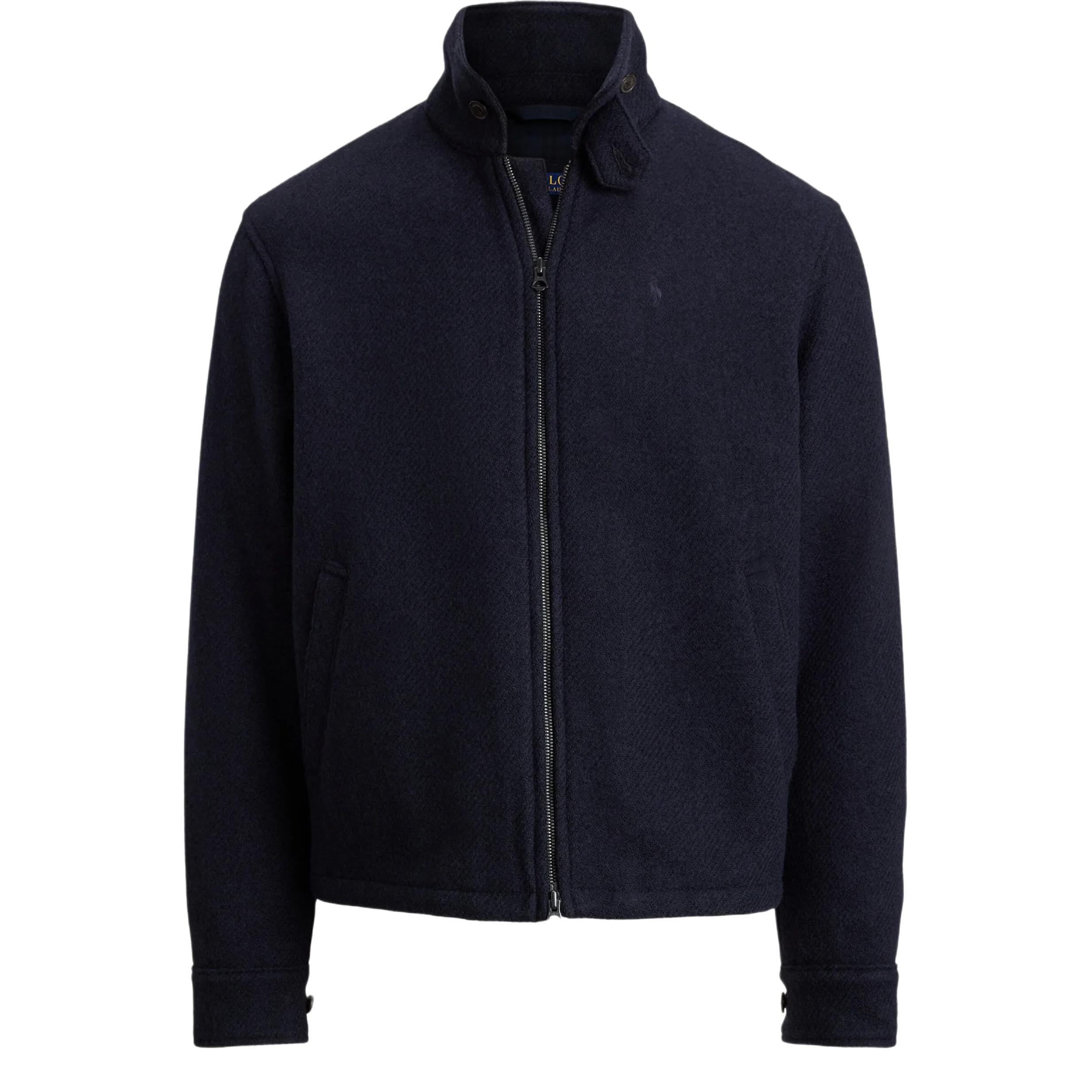 

Ветровка на молнии из шерсти Polo Ralph Lauren, темно синий