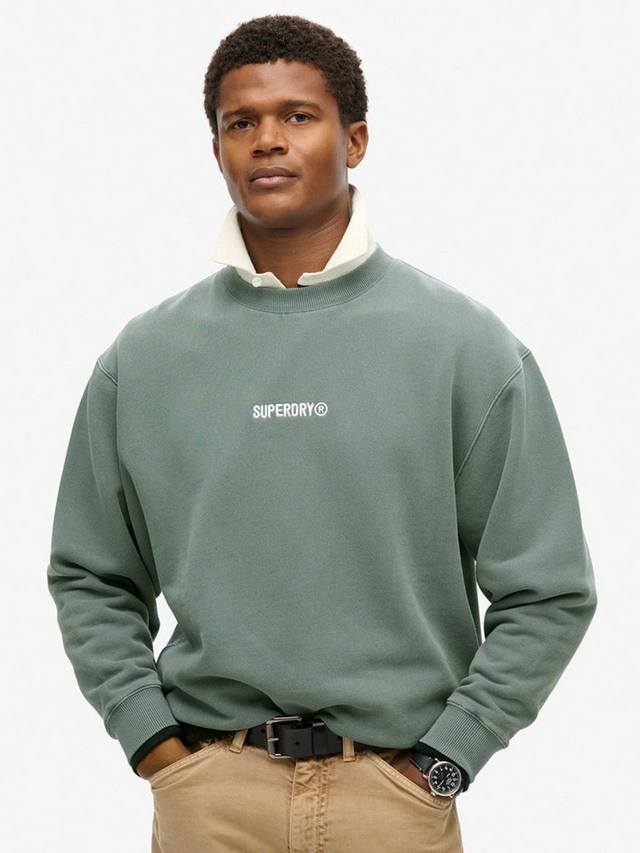 

Свитшот с логотипом Superdry, Stormy Weather Blue