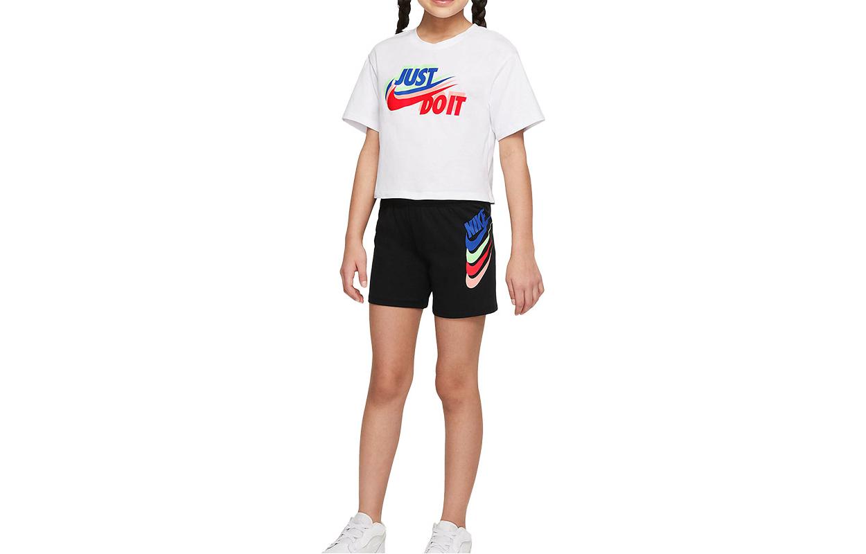 

Nike Повседневная спортивная одежда бело-черная детская