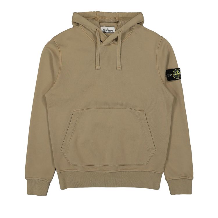 

Худи Stone Island Fleece Garment Dyed Hoodie 'Sand', желто-коричневый