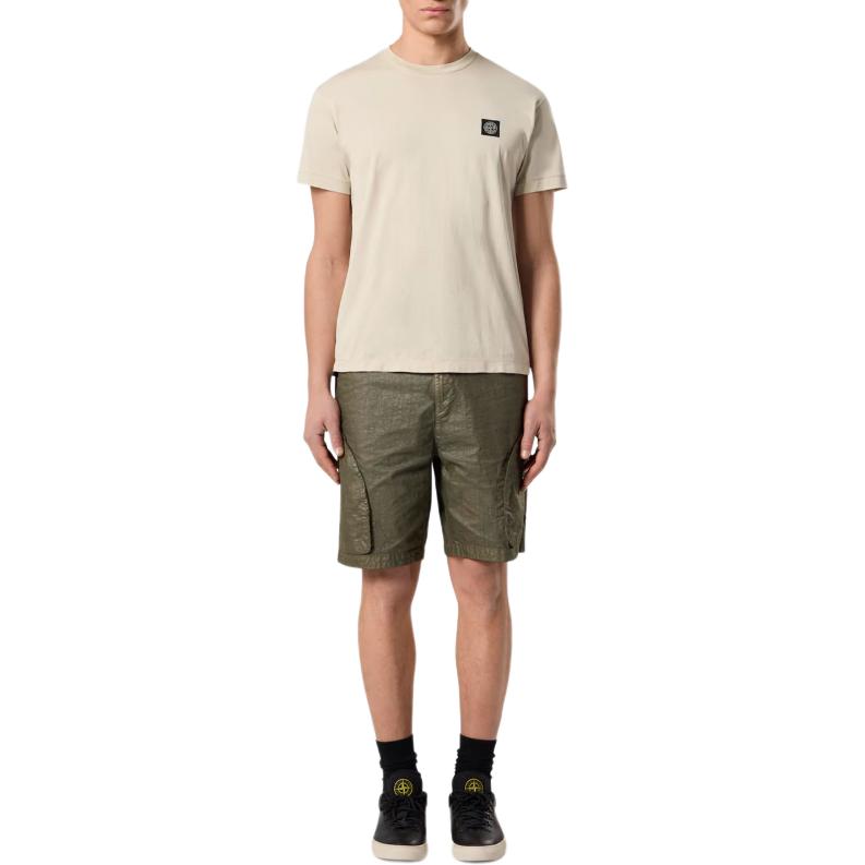 Облегченная джерси футболка STONE ISLAND, бежевый — фото 4