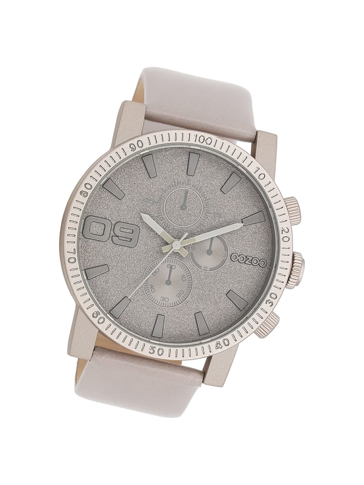 

Аналоговые наручные часы Oozoo Timepieces, серые, очень большие (примерно 48 мм)