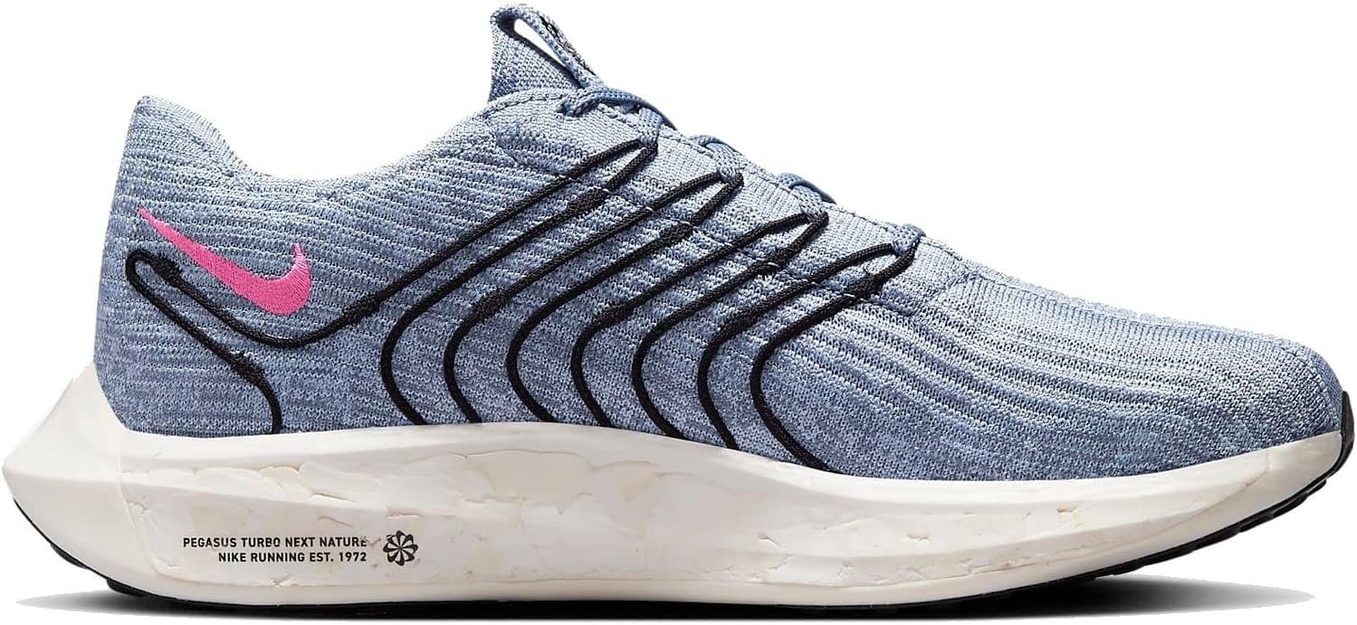Мужские кроссовки Pegasus Turbo Flyknit Next Nature (300 - Минерально-бирюзовый/Светло-серебристый/Черный) Nike — фото 2
