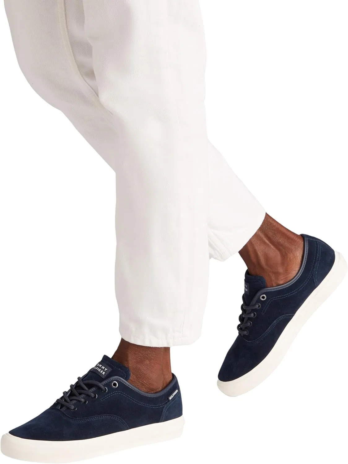 Мужские низкие кроссовки TOMMY HILFIGER Th Hi Vulc Oxford Suede Fm0fm05401, Blue Desert Sky — фото 2