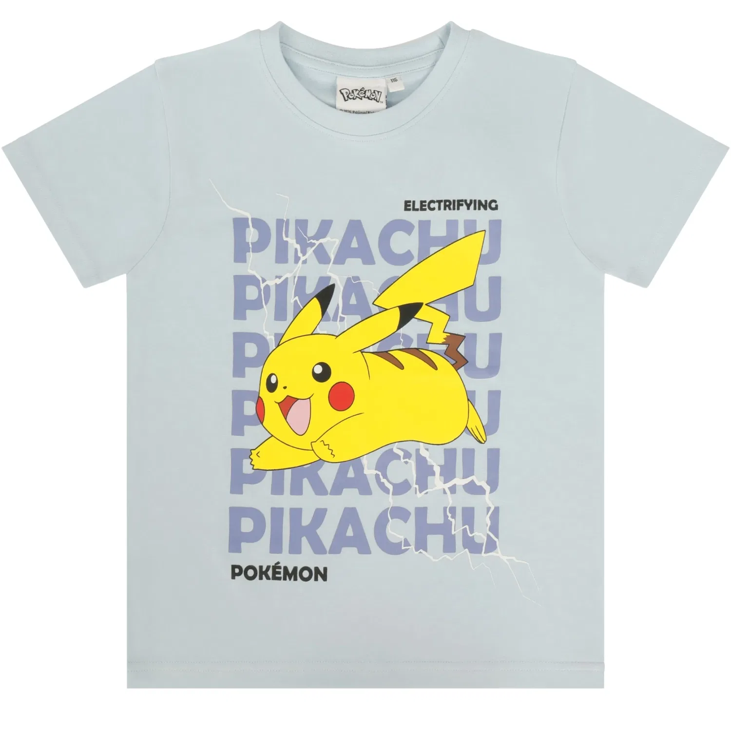 Футболка с Пикачу, Pokémon, серый