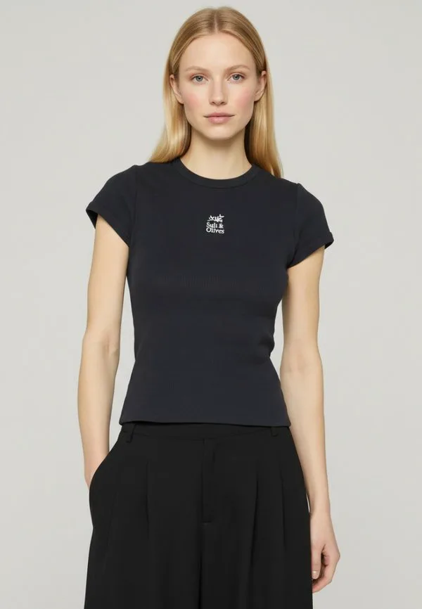 

Базовая футболка Salt & Olives, Navy, Синий, Базовая футболка Salt & Olives, Navy