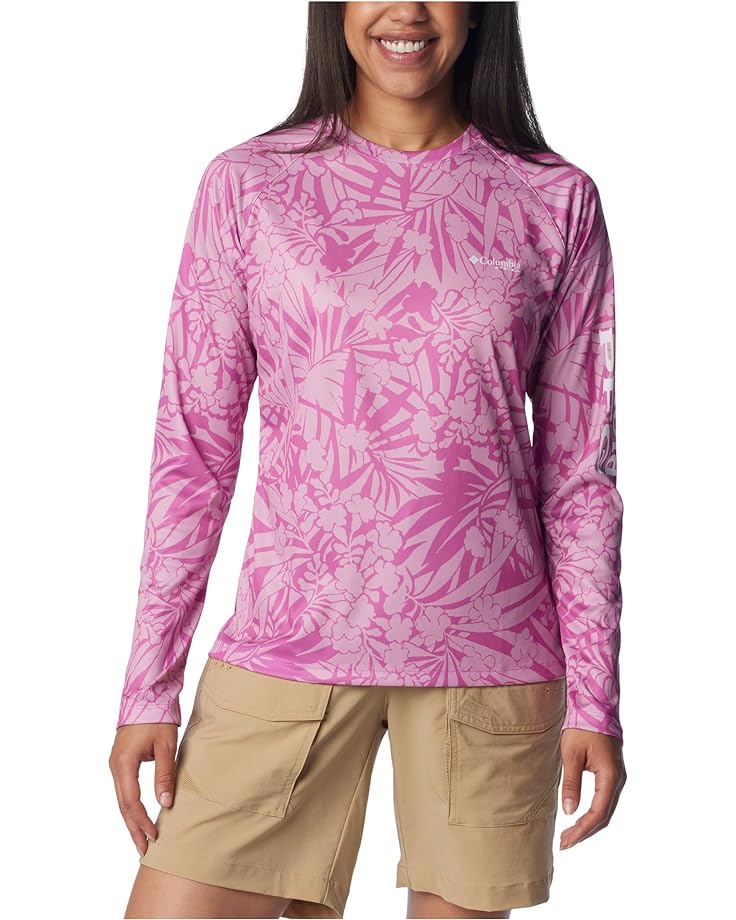 

Рубашка Columbia Super Tidal Tee Long Sleeve, цвет Bright Lavender Tropictones