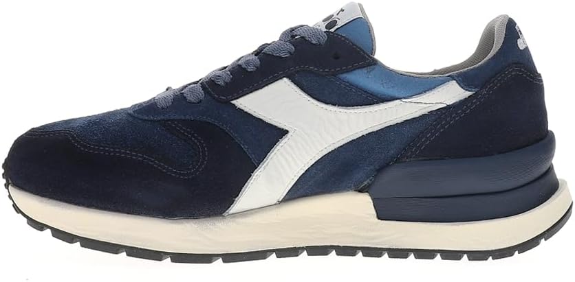 Мужские кроссовки Diadora Conquest Suede с шнуровкой, повседневные - синие — фото 3