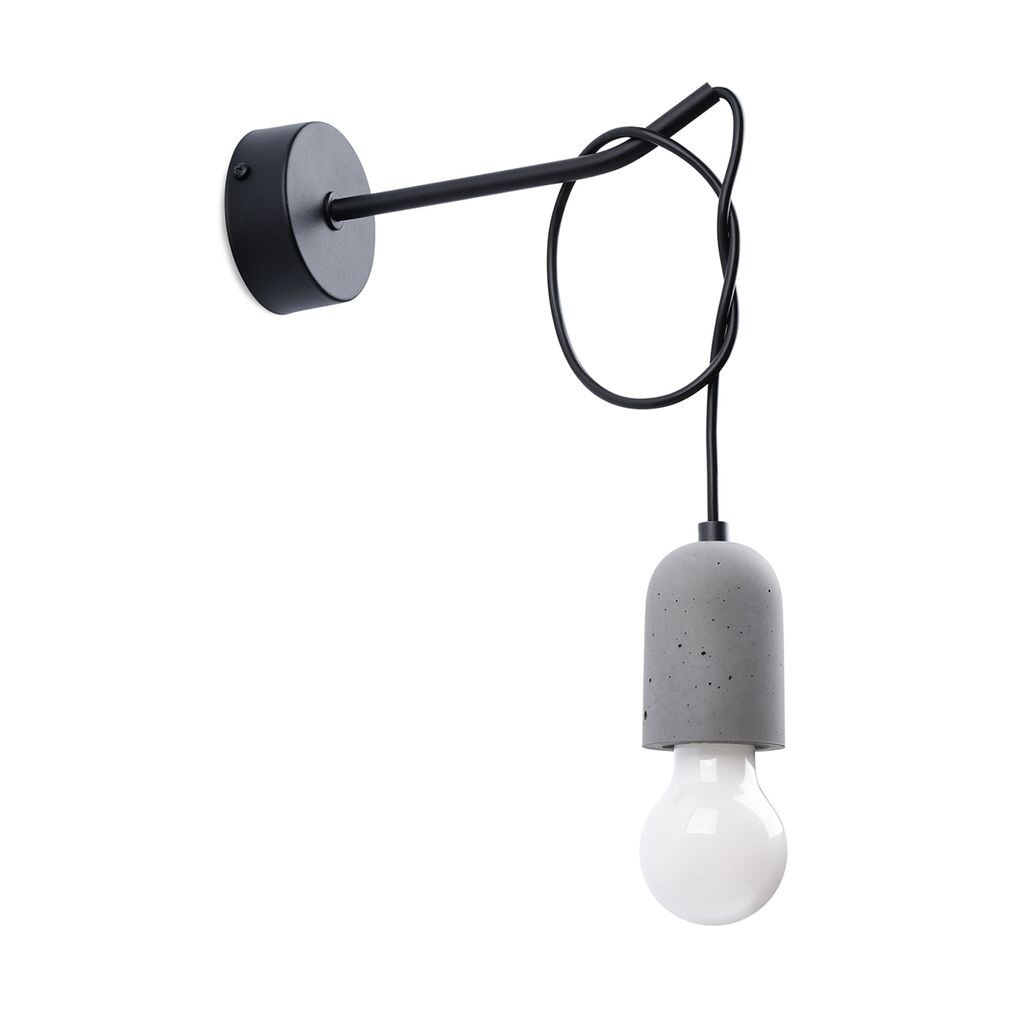 

Настенный светильник NESO 1xE27 15Вт ПВХ, бетон 50х22х8см Sollux Lighting, мультиколор