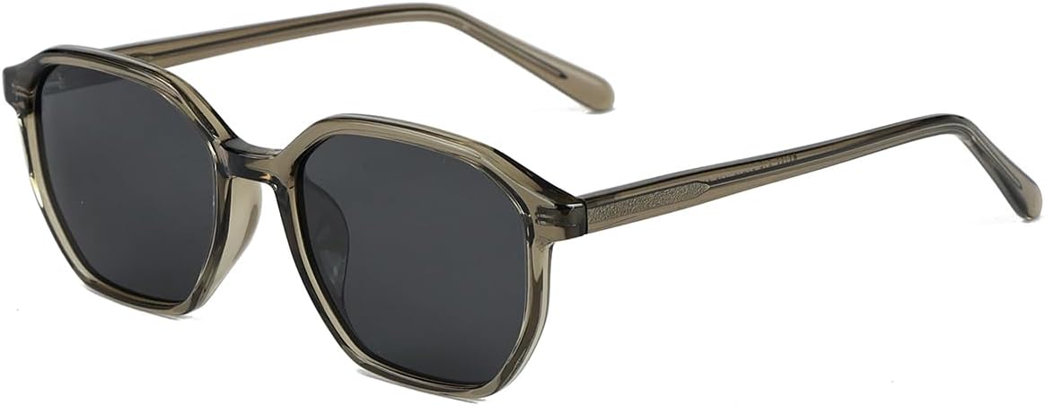 

Поляризованные солнцезащитные очки в стиле ретро для женщин, дужки из ацетата Tr90, многоугольные и квадратные солнцезащитные очки для мужчин, защита от УФ-излучения UV400 weiyuchen, Green With Black