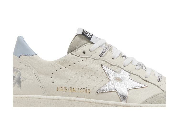 Кроссовки Golden Goose Wmns Ball Star White Blue Fog, белый — фото 2