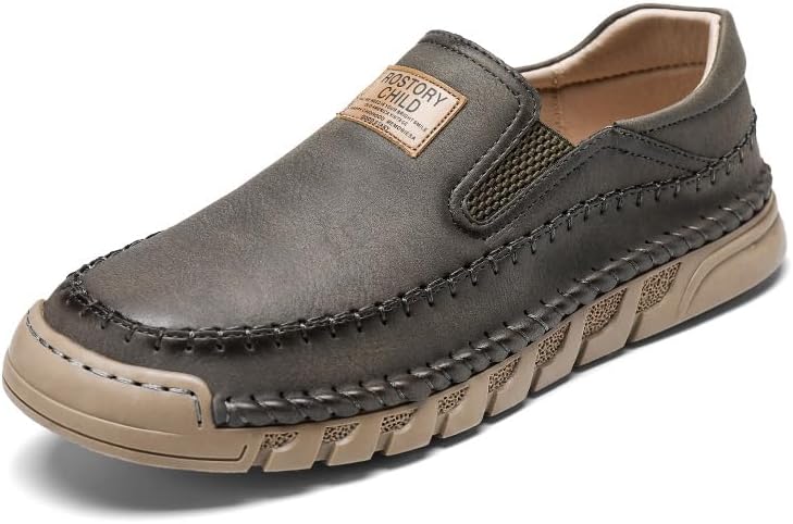 

Мужские мокасины с противоскользящей подошвой для улицы, легкие прогулочные туфли, модные классические деловые туфли, мягкая повседневная обувь Asifn, серый
