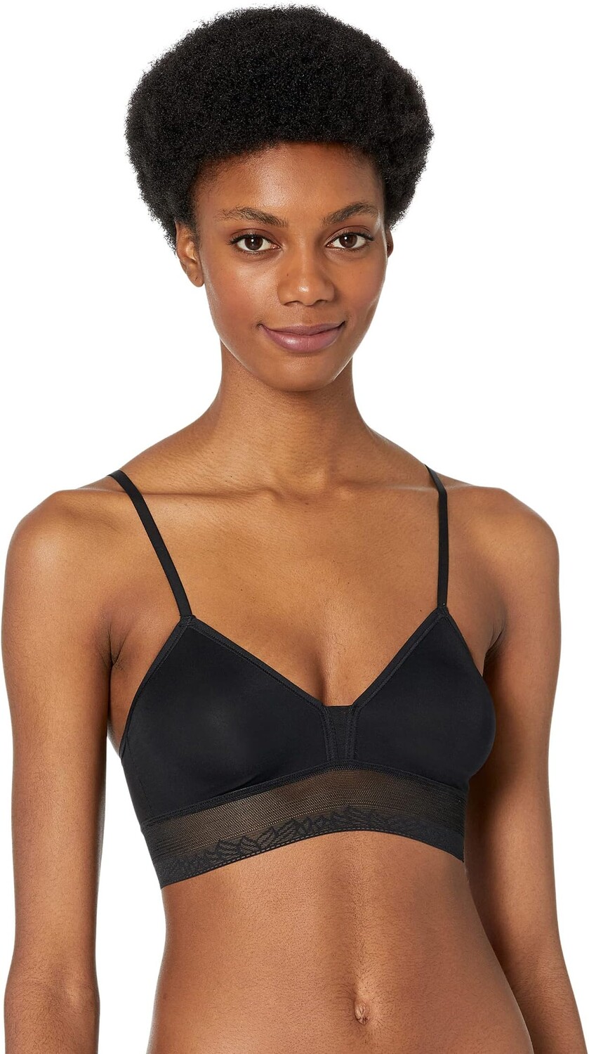 

Бюстгальтер OnGossamer Next to Nothing Triangle Bralette G5311, черный