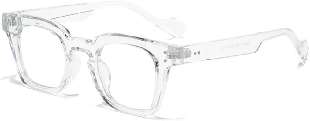 

Солнцезащитные очки с защитой UV400 | Панк-заклёпки, цветные линзы | для женщин и мужчин, для занятий спортом на открытом воздухе и вождения DSVIGF, Clear