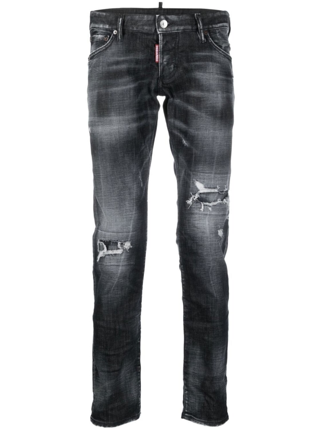 

DSQUARED2 джинсы скинни с эффектом потертости, синий
