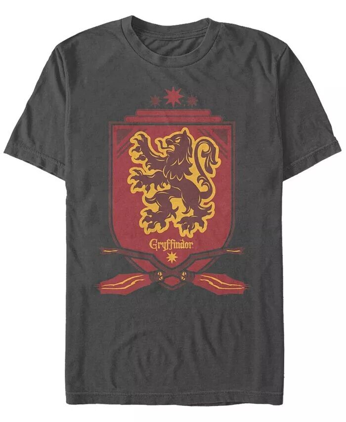 

Мужская футболка с коротким рукавом Gryffindor Shield Crew Fifth Sun, серый