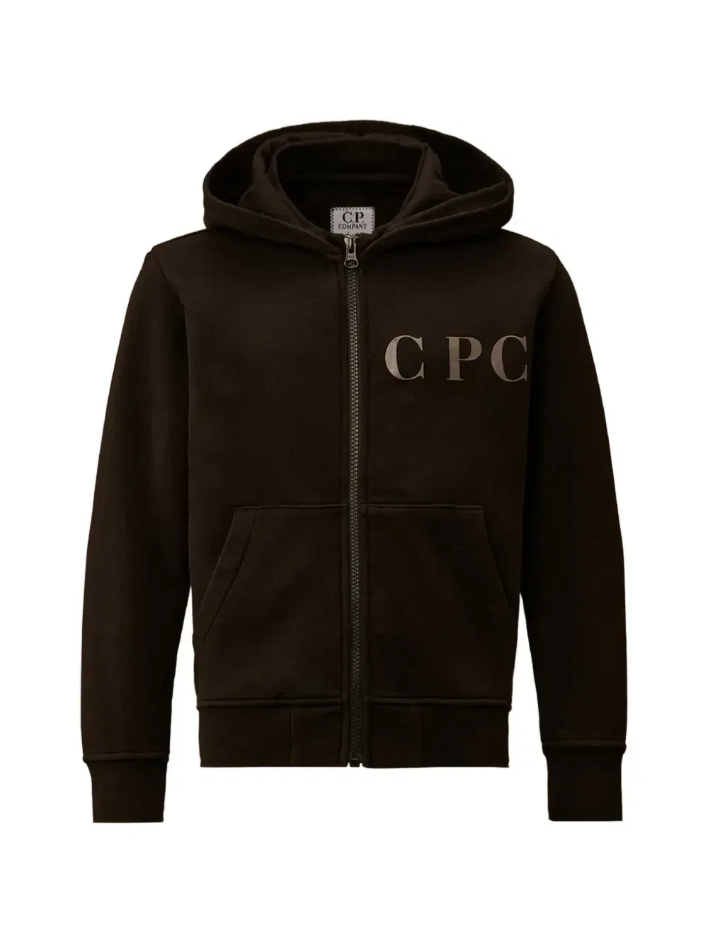 Толстовка на молнии с логотипом C.P. Company Kids, черный