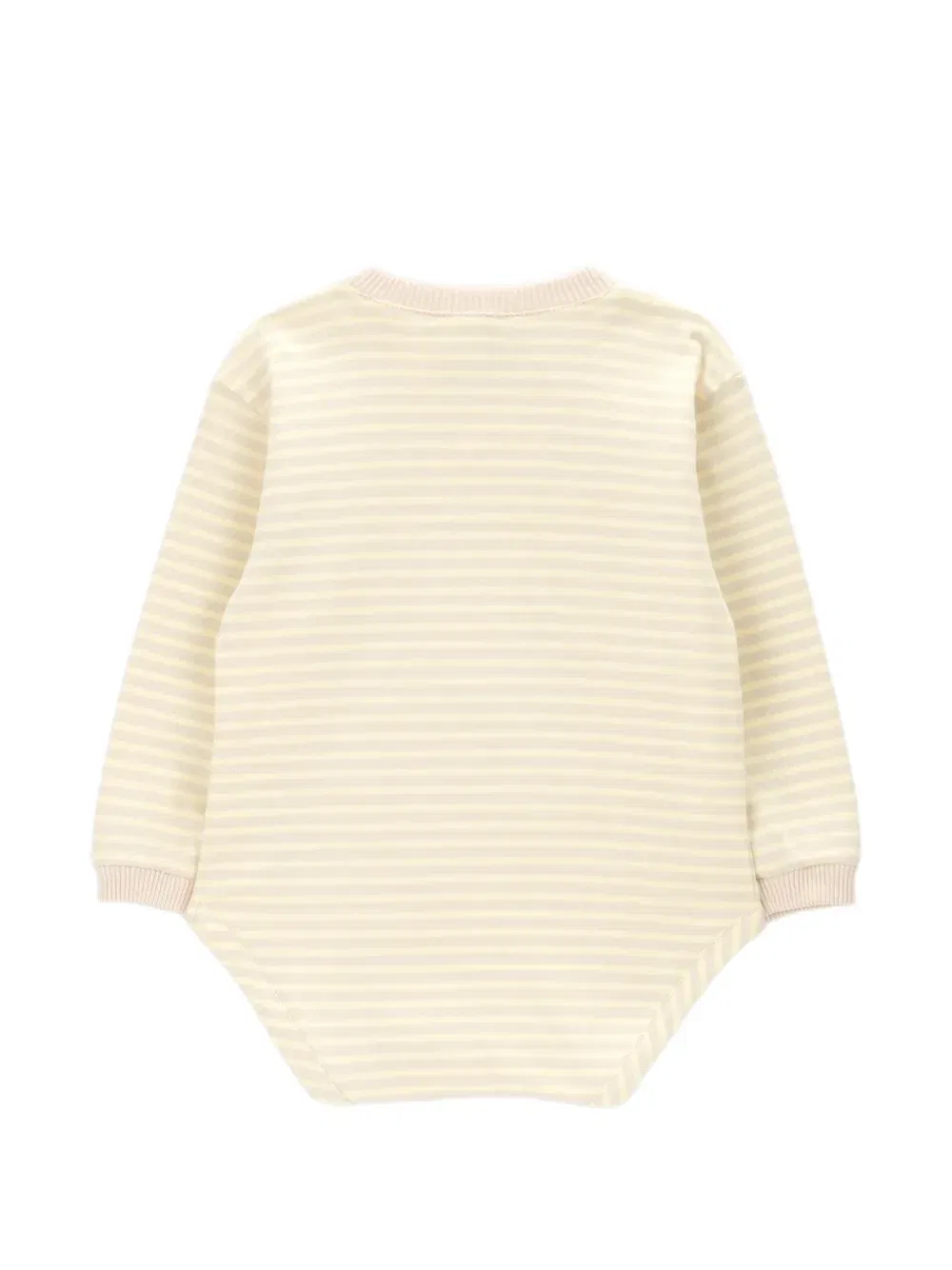 Боди Blurred Stripes Knot, желтый — фото 2