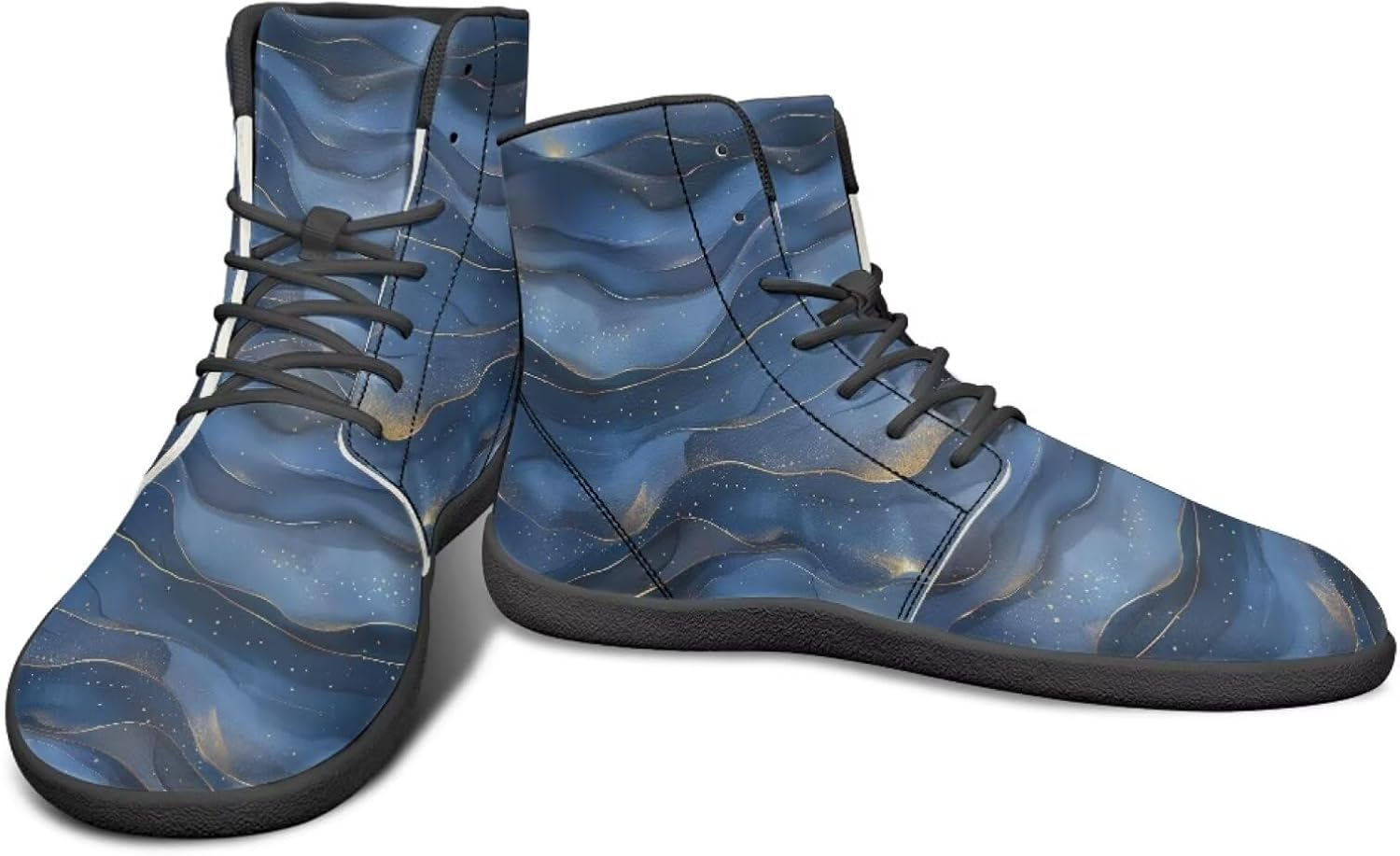 

Высокие легкие кроссовки с мраморным дизайном Watdotory, темно-синий