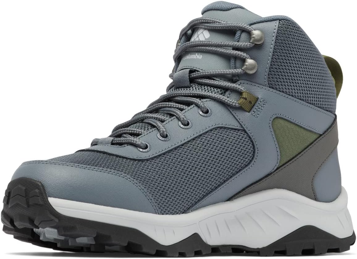 Кроссовки Columbia Men's Trailstorm Ascend Mid Waterproof Hiking Shoe, Graphite, Nori — фото 2