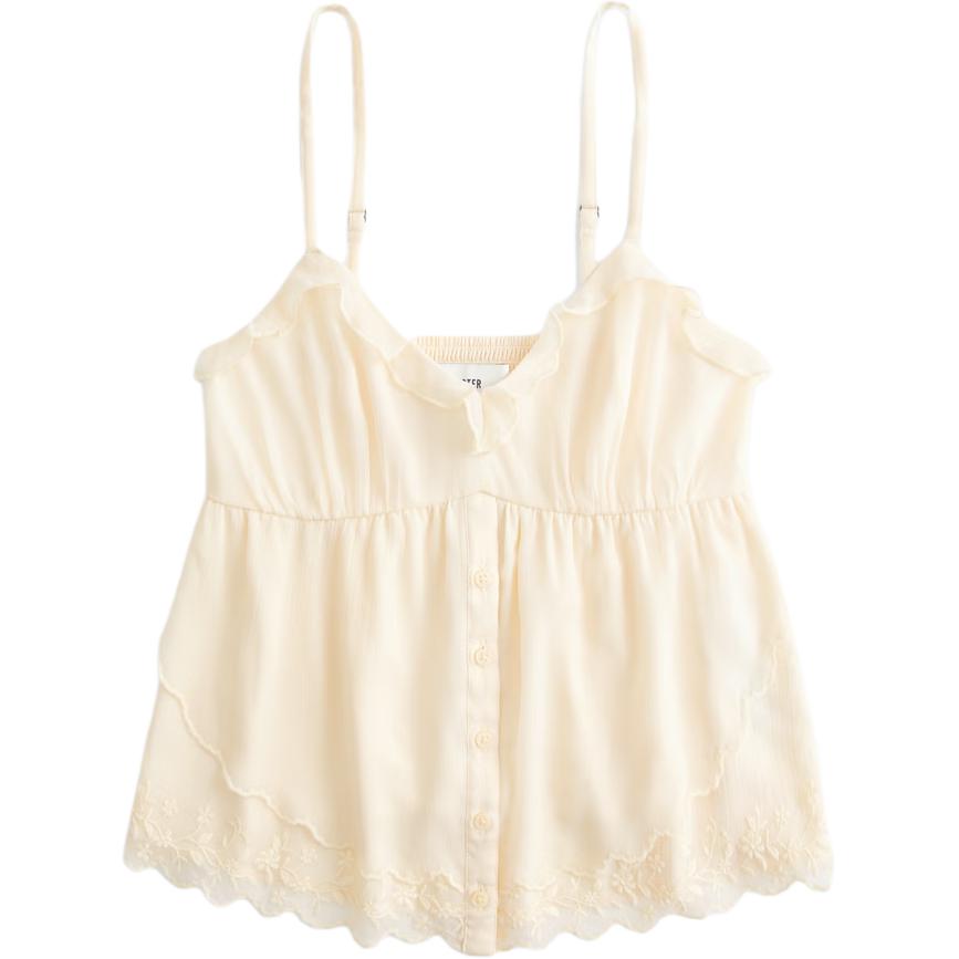 

Hollister Женская майка желтого цвета