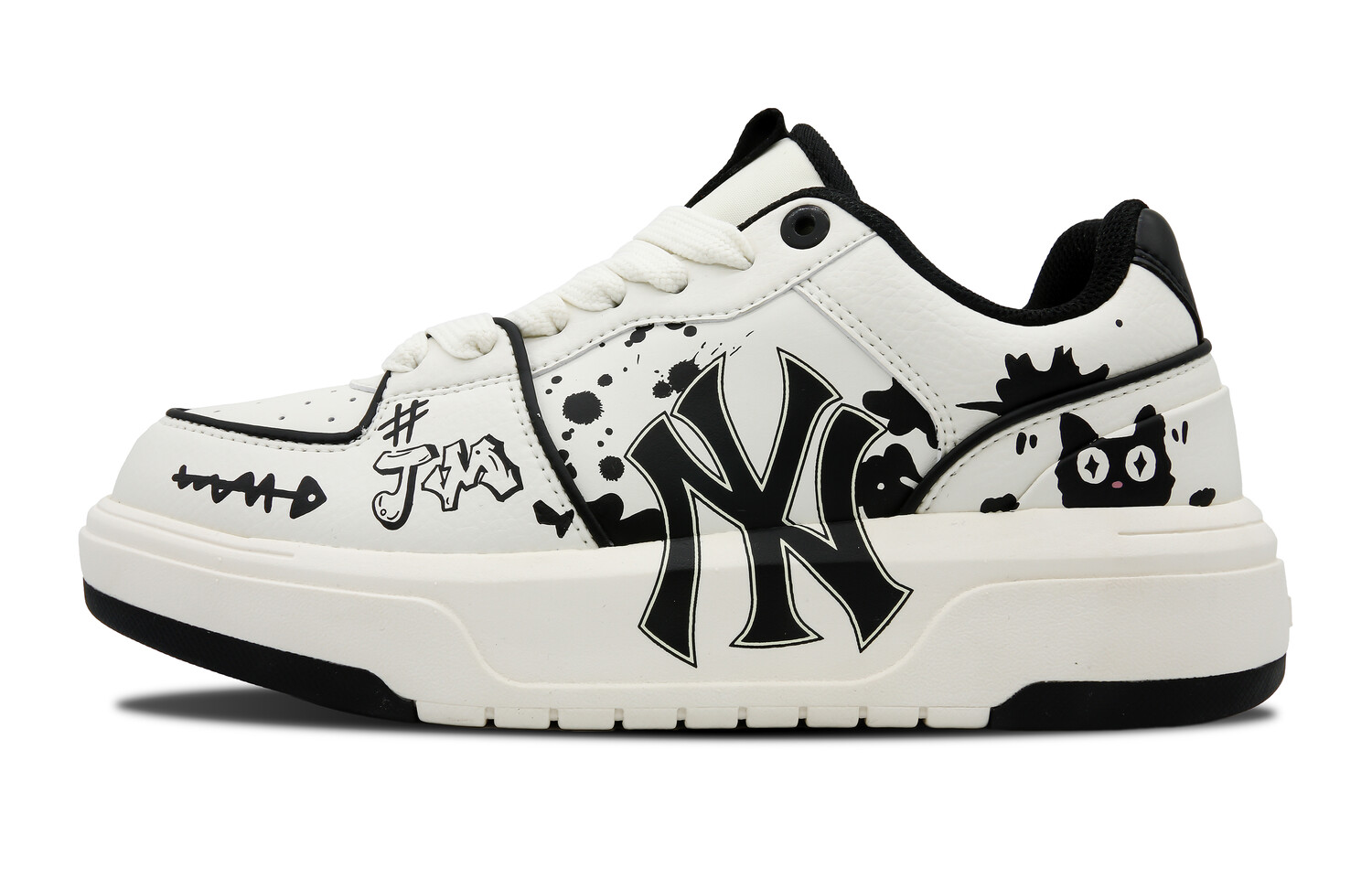

Кроссовки MLB Chunky Liner Skateboard Shoes Unisex Low-Top Black, белый