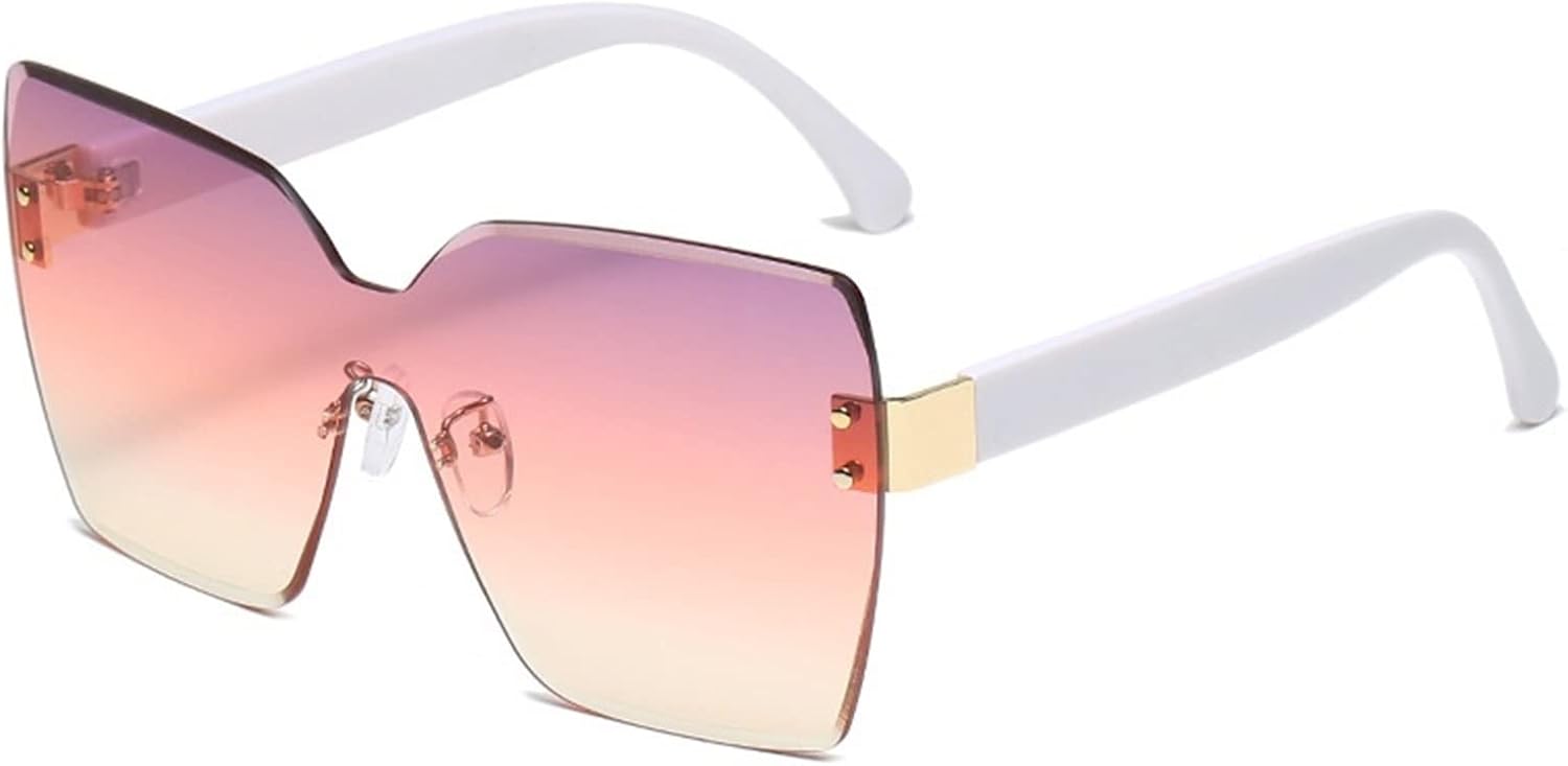 

Солнцезащитные очки XINXIN в крупной оправе без ободка для мужчин и женщин, очки для вечеринок и отдыха на открытом воздухе, как у интернет-знаменитостей (Цвет: D, Размер: Средний), D