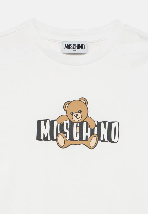 Футболка унисекс с принтом Moschino, Bianco Ottico — фото 3