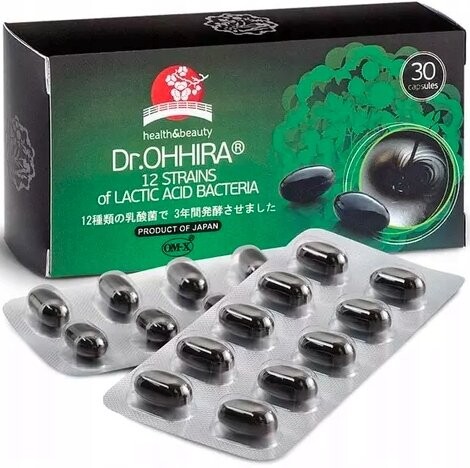 

Dr. Ohhira, Набор из 12 пробиотических бактерий, 30 капсул.