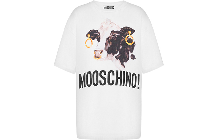 

Футболка женская белая MOSCHINO