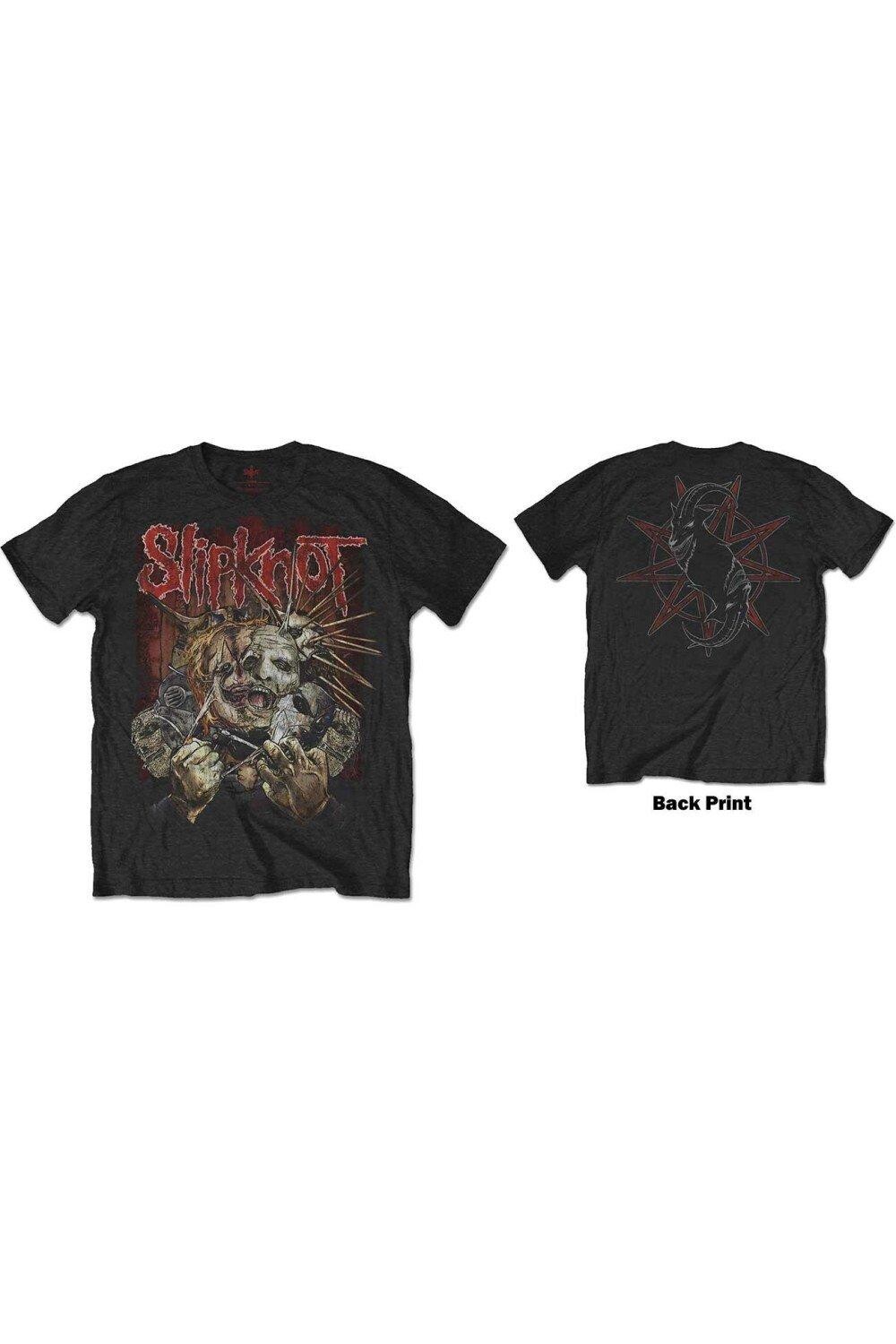 

Футболка с принтом на спине Torn Apart Slipknot, черный
