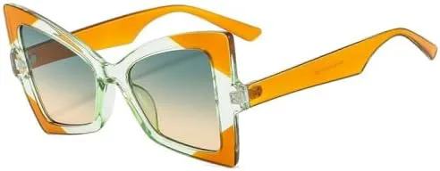 

Модные солнцезащитные очки «кошачий глаз» для женщин и мужчин, с градиентными линзами, оправой и леопардовым принтом, защитой от УФ-излучения UV400 MTZJH, C3