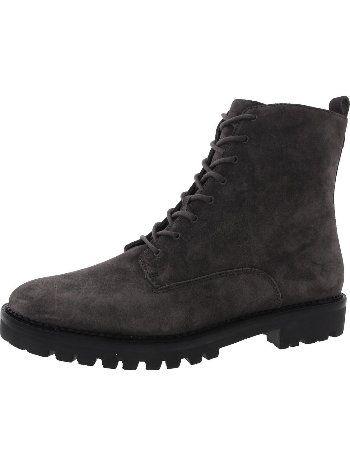 

Женские армейские ботинки Cabria на молнии и шнуровке Vince, цвет Dark Grey Suede